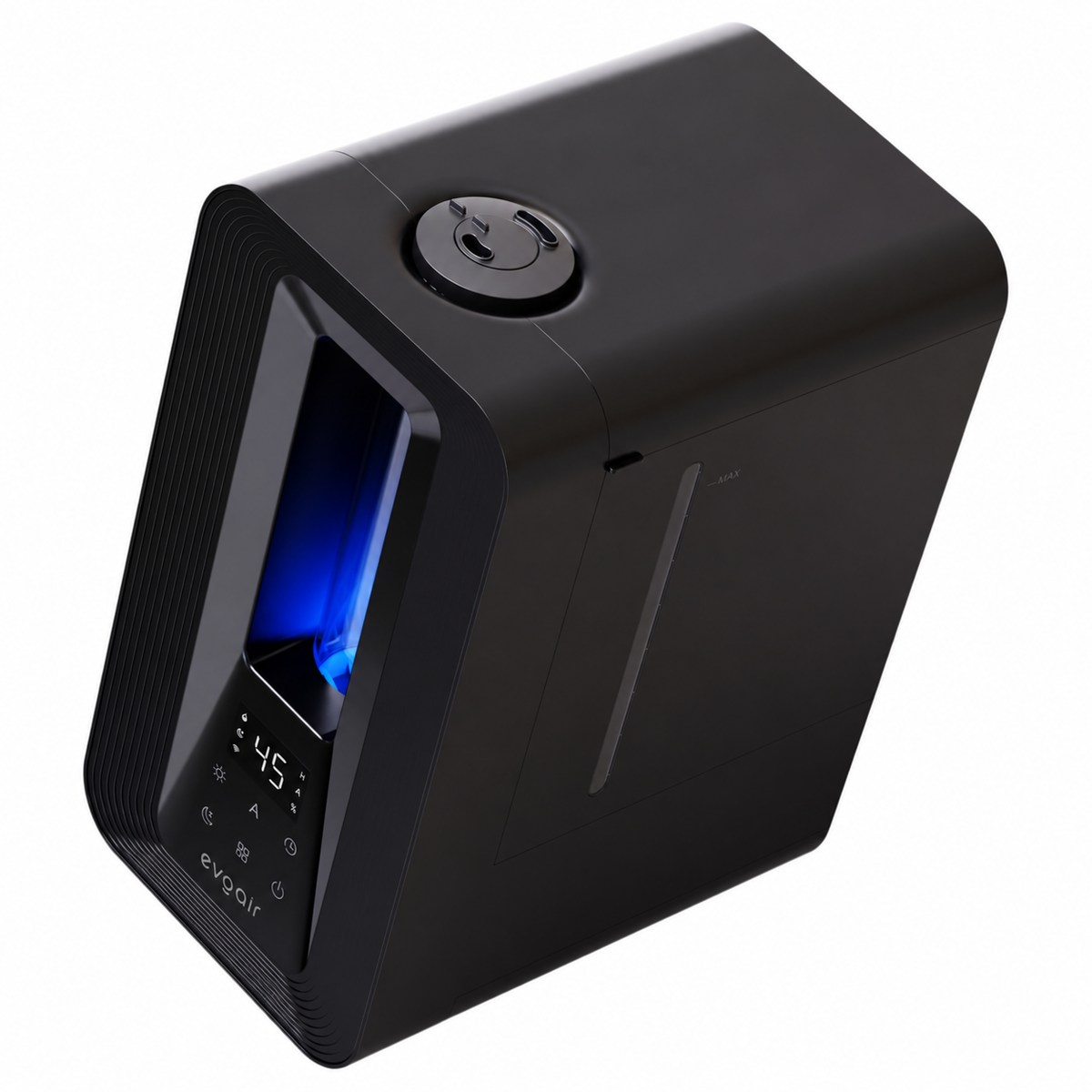 Resigilat! Umidificator Evoair Misto Smart, Wifi, Rezervor 5 L, Capacitate de umidificare 250 ml/h, Senzor de Umiditate, Lumină ambientală RGB, Negru