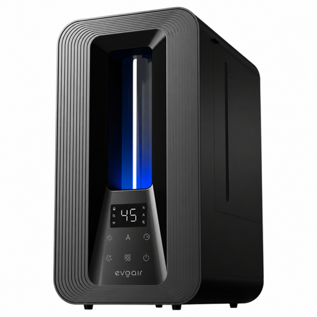 Umidificator Evoair Misto Smart, Wifi, Rezervor 5 L, Capacitate de umidificare 250 ml/h, Senzor de Umiditate, Lumină ambientală RGB, Negru