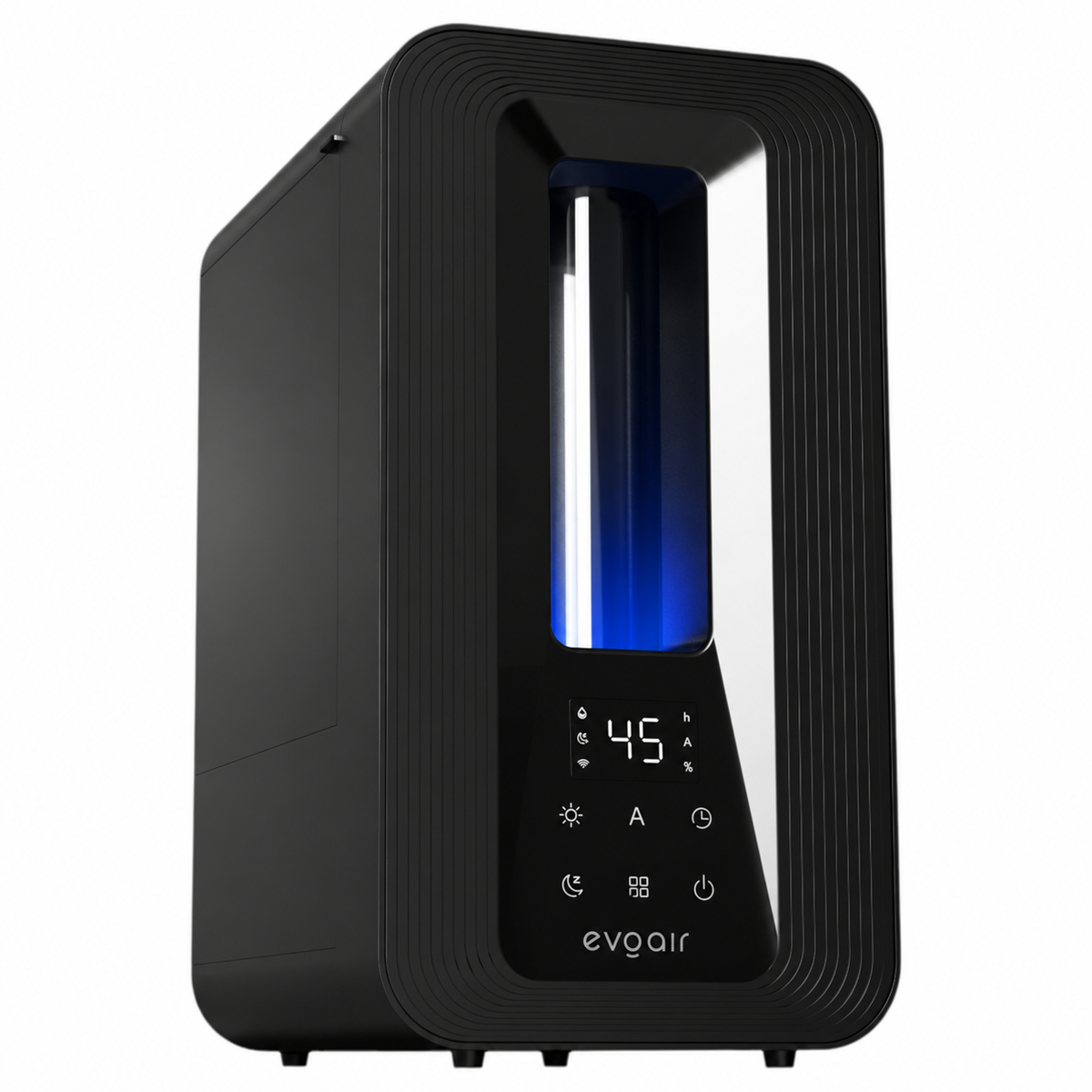 Resigilat! Umidificator Evoair Misto Smart, Wifi, Rezervor 5 L, Capacitate de umidificare 250 ml/h, Senzor de Umiditate, Lumină ambientală RGB, Negru