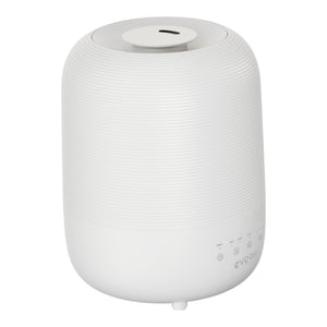 Umidificator Evoair UMIVA 3000 Rezorvor 3L, Capacitate de umidificare 300ml/h, Senzor umiditate, Mod Auto, Autonomie >8 ore, Indicator umiditate și temperatură, Alb