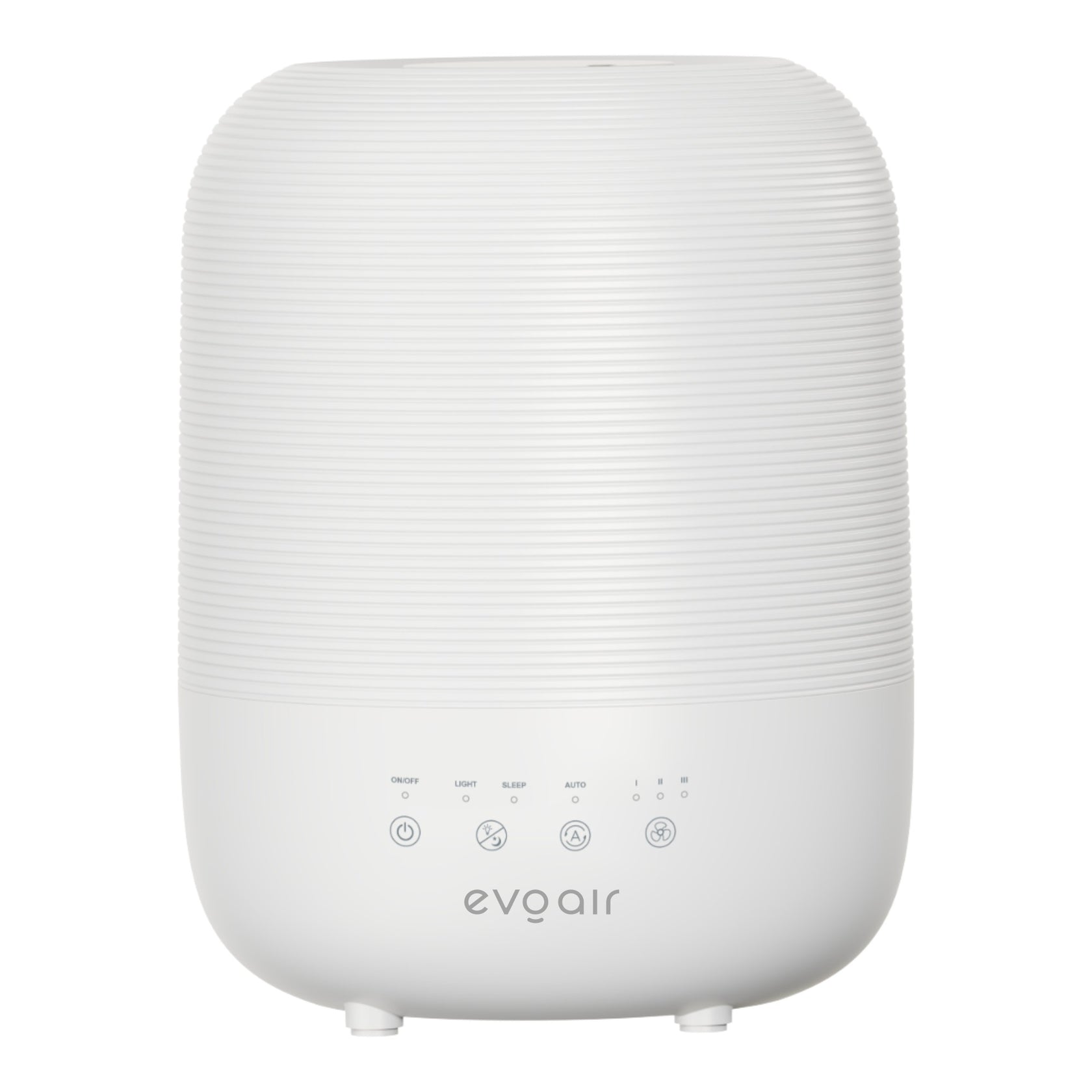 Umidificator Evoair UMIVA 3000 Rezorvor 3L, Capacitate de umidificare 300ml/h, Senzor umiditate, Mod Auto, Autonomie >8 ore, Indicator umiditate și temperatură, Alb