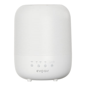 Umidificator Evoair UMIVA 3000 Rezorvor 3L, Capacitate de umidificare 300ml/h, Senzor umiditate, Mod Auto, Autonomie >8 ore, Indicator umiditate și temperatură, Alb