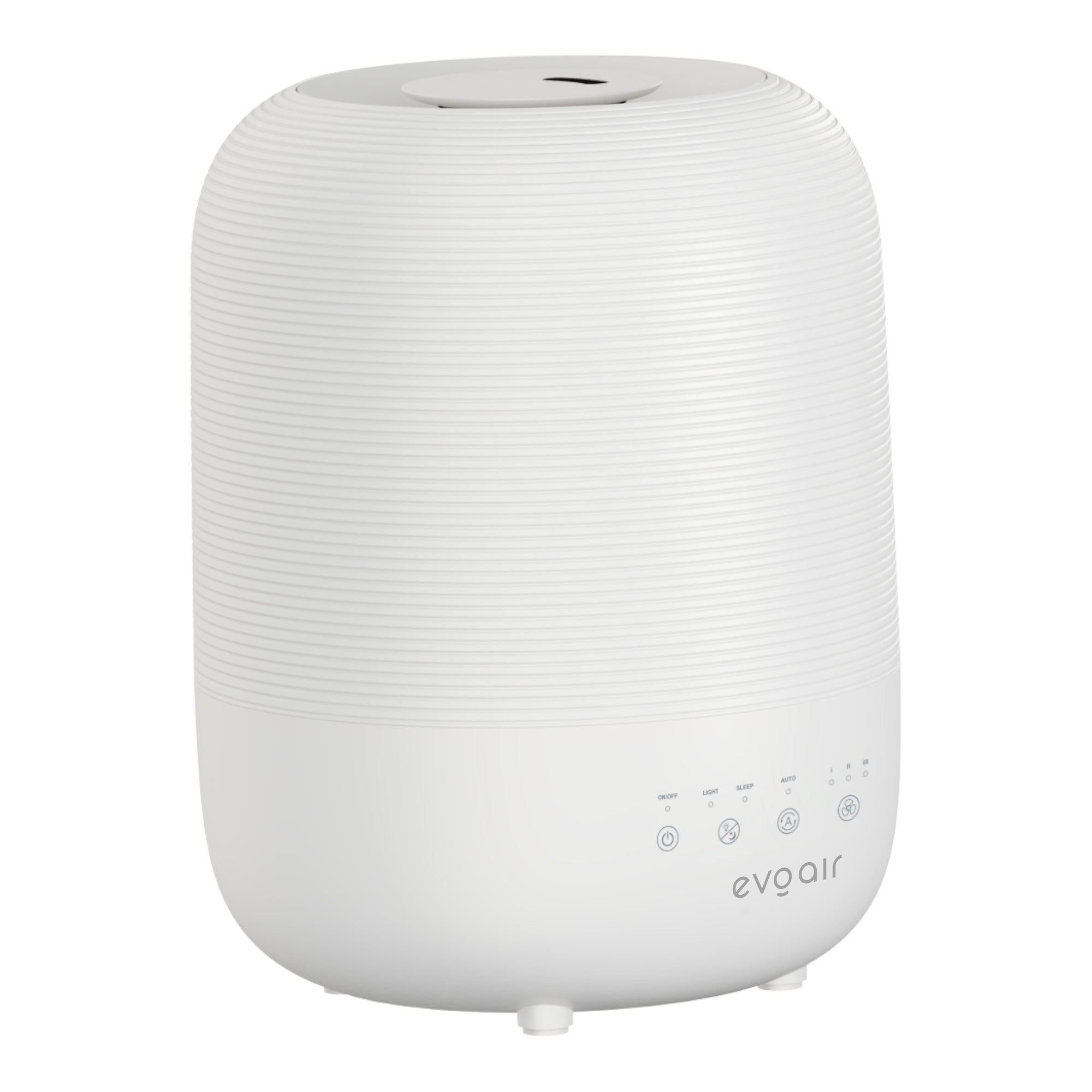 Umidificator Evoair UMIVA 3000 Rezorvor 3L, Capacitate de umidificare 300ml/h, Senzor umiditate, Mod Auto, Autonomie >8 ore, Indicator umiditate și temperatură, Alb