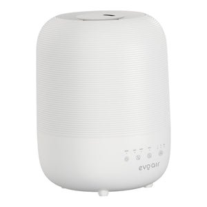 Umidificator Evoair UMIVA 3000 Rezorvor 3L, Capacitate de umidificare 300ml/h, Senzor umiditate, Mod Auto, Autonomie >8 ore, Indicator umiditate și temperatură, Alb