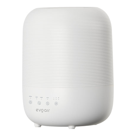 Umidificator Evoair UMIVA 3000 Rezorvor 3L, Capacitate de umidificare 300ml/h, Senzor umiditate, Mod Auto, Autonomie >8 ore, Indicator umiditate și temperatură, Alb