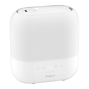 Umidificator Evoair UMIVA 4700 Smart, Wifi, Rezervor 4.8L, Capacitate de umidificare 400ml/h, Senzor umiditate, Mod Auto, Autonomie ≥9.5 ore, Aromateriapie, Indicator umiditate și temperatură, Alb
