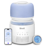 Umidificator aer Levoit Sprout Baby Evaporativ Smart, Rezervor 3.8l, 280ml/h, Senzor extern de umiditate, Comandă vocală, Funcție Auto-Drying, Albastru