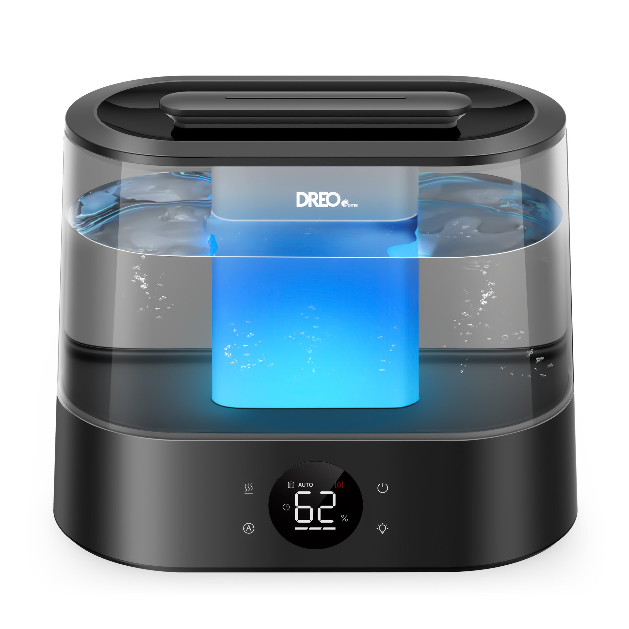 Umidificator aer Dreo DR-HHM010S Smart, Rezervor 4l, 250ml/h, 3 trepte umidificare, Senzor de Umiditate, Mod Auto, Aromaterapie, Negru