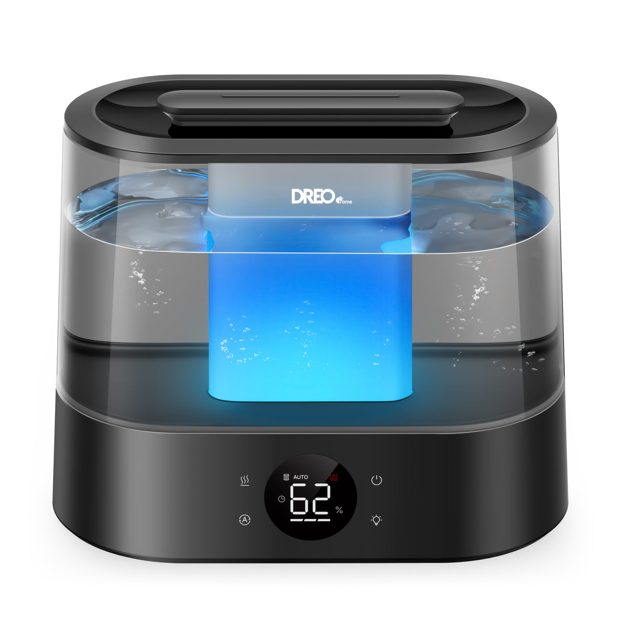 Umidificator aer Dreo DR-HHM010S Smart, Rezervor 4l, 250ml/h, 3 trepte umidificare, Senzor de Umiditate, Mod Auto, Aromaterapie, Negru