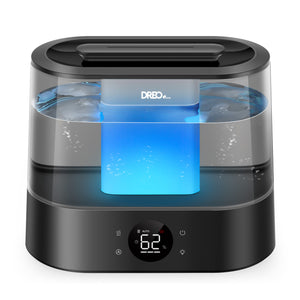 Umidificator aer Dreo DR-HHM010S Smart, Rezervor 4l, 250ml/h, 3 trepte umidificare, Senzor de Umiditate, Mod Auto, Aromaterapie, Negru