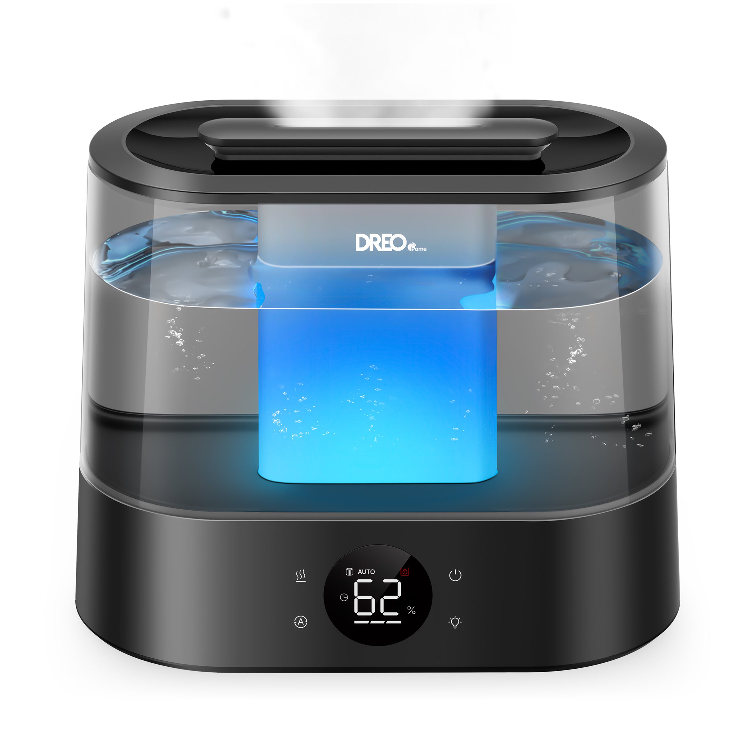 Umidificator aer Dreo DR-HHM010S Smart, Rezervor 4l, 250ml/h, 3 trepte umidificare, Senzor de Umiditate, Mod Auto, Aromaterapie, Negru