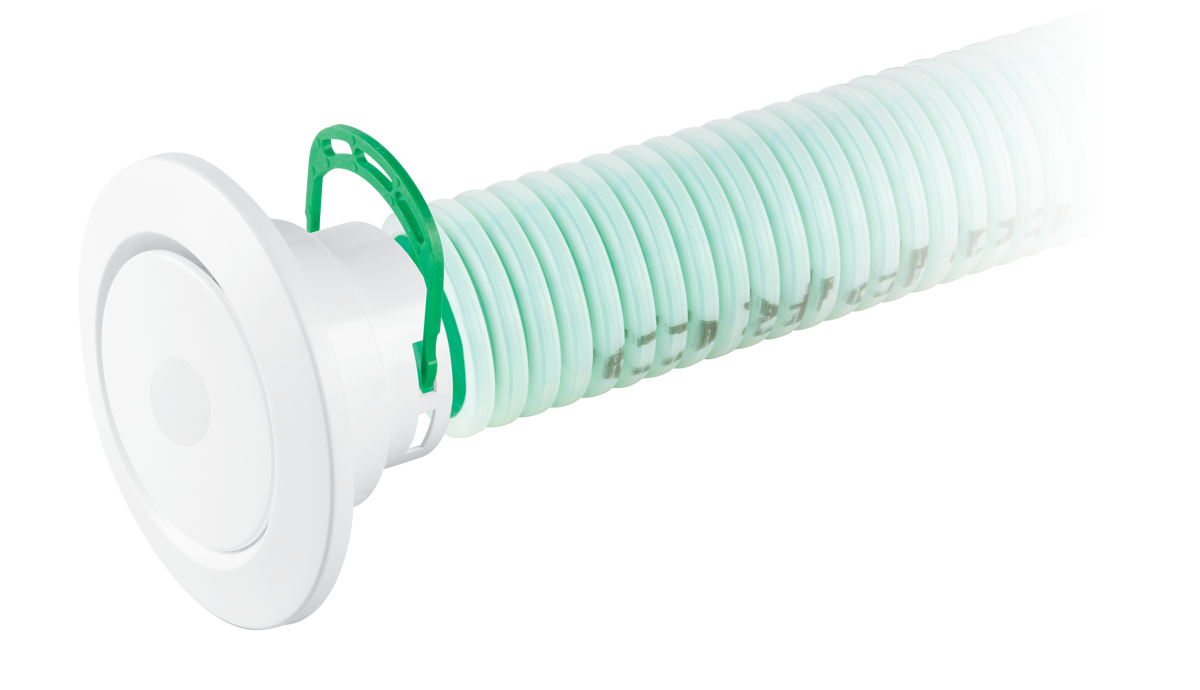 Anemostat rotund de admisie direct plug, Awenta, VAN75, Ø75 mm, Alb