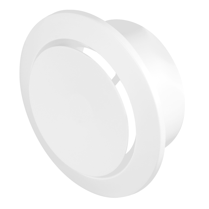 Anemostat rotund de admisie direct plug, Awenta, VAN75, Ø75 mm, Alb