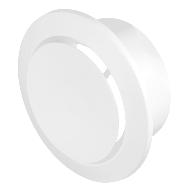 Anemostat rotund de avacuare direct plug, Awenta, VAW75, Ø75 mm, Alb