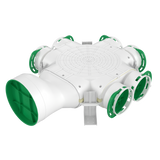 Cutie distributie racord lateral Awenta, VCB160-6/90, Ø160-6x90