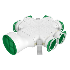 Cutie distributie racord lateral Awenta, VCB160-6/90, Ø160-6x90