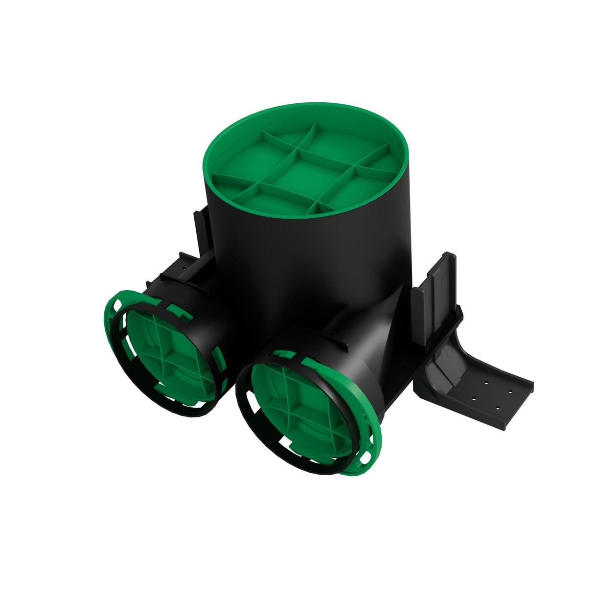 Cutie plenum - Ø125 / 2xØ75 Awenta, Negru