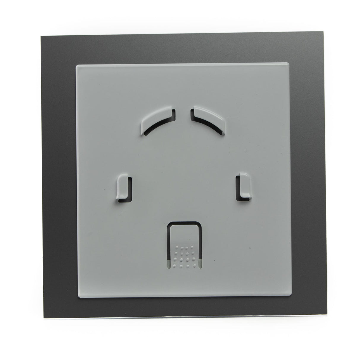 Panou frontal din sticla pentru ventilator baie dRim , Alb Mat