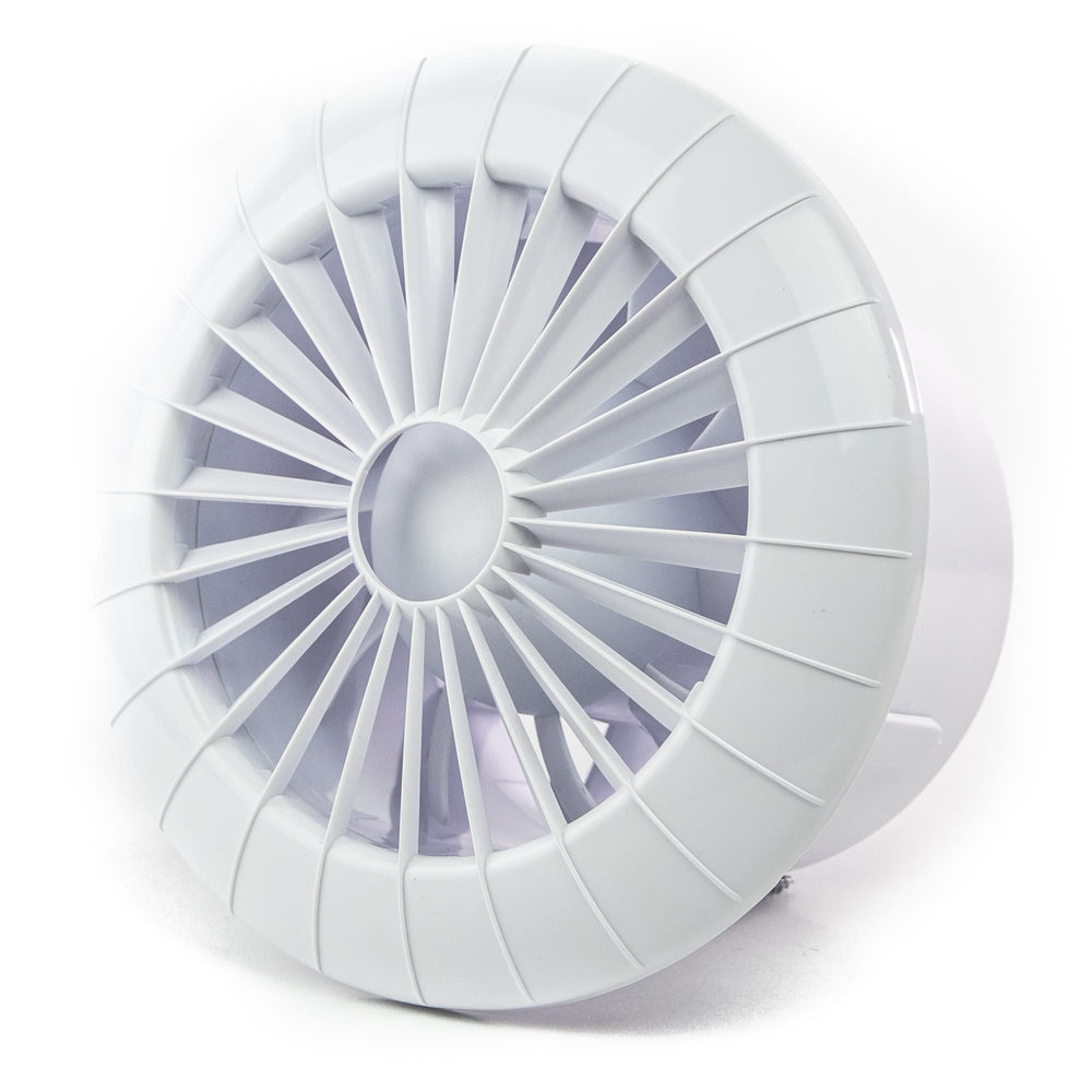 Ventilator baie cu montaj in tavan aRid HS Ø 100, Timer si Senzor Umiditate, Super Silent, Debit 104 m3/h, Garantie 3 ani, Alb, clapeta antiretur