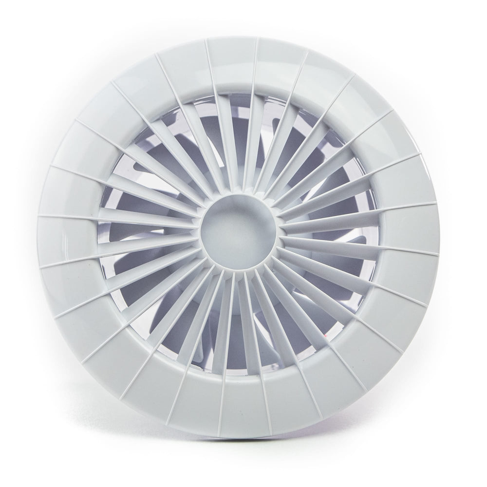 Ventilator baie cu montaj în tavan aRid Ø 120 HS, Debit 158 mc/h, Senzor de umiditate, Timer, Alb