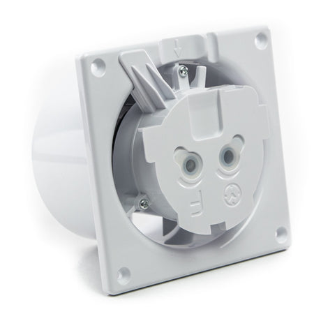 Ventilator baie dRim TS BB, Ø100, Super Silent,Timer, Debit 93 m3/h, Panou Sticla, Garantie 2 ani, Negru+ CADOU clapeta antiretur