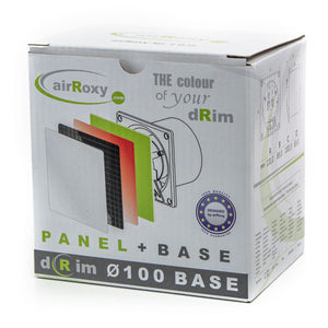 Ventilator baie dRim HS, Panou schimbabil, Timer, Senzor de umiditate, Super Silent, Ø100, Grey