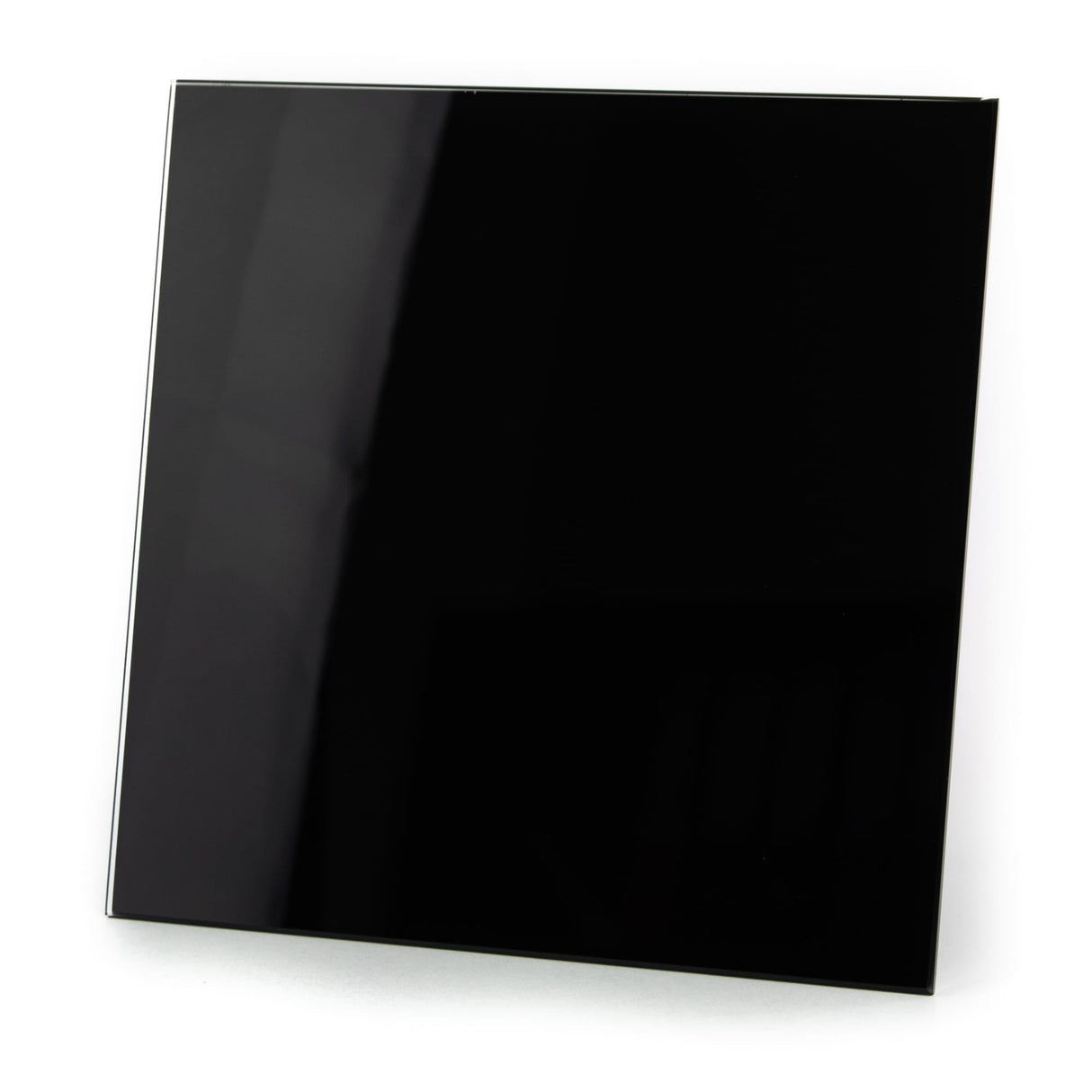 Panou frontal din sticla pentru ventilator baie dRim, Negru
