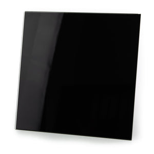 Panou frontal din sticla pentru ventilator baie dRim, Negru
