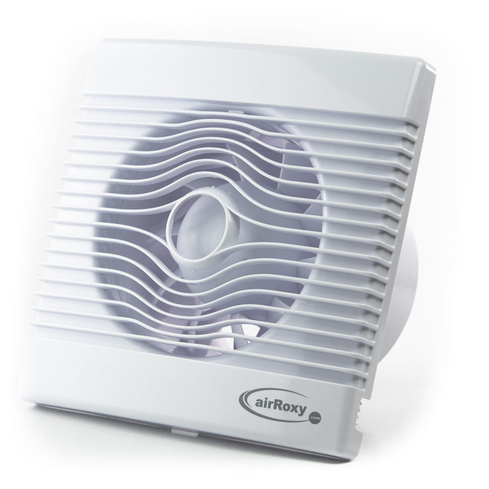 Resigilat! Ventilator baie pRemium Ø 120 HS, Debit 158 m3/h, Senzor de umiditate, Timer, Garanție 2 ani, Alb