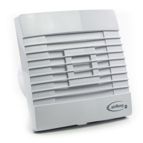 Ventilator baie pRestige TS cu lamele gravitationale Ø 120, Debit 126 m3/h, Timer, Garantie 2 ani, Alb+ CADOU clapeta antiretur