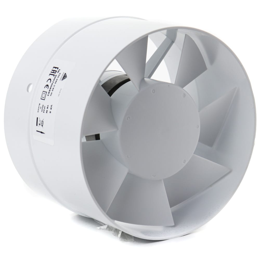 Ventilator de tubulatura axial VP4, Debit 107 m3/h, Ø100mm, Plastic ABS