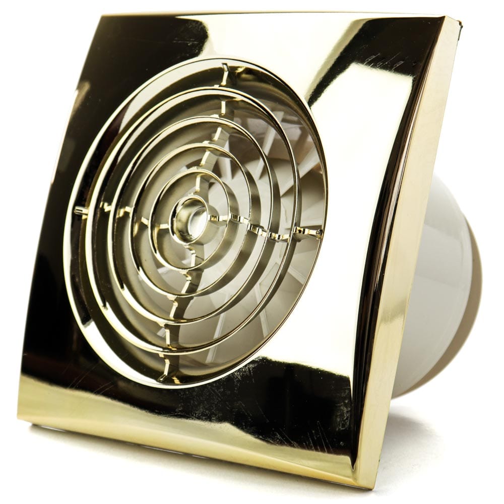 Ventilator baie AURA 5C Silent, Clapeta antiretur, Garantie 2 ani, Motor Long Life 40000h, Debit 180mc/h, Ø125mm Gold