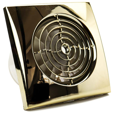 Ventilator baie AURA 5C Silent, Clapeta antiretur, Garantie 2 ani, Motor Long Life 40000h, Debit 180mc/h, Ø125mm Gold