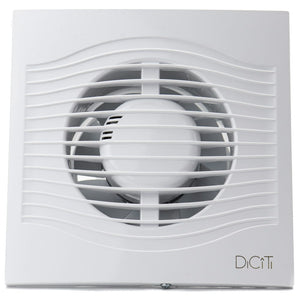 Ventilator baie SLIM 6C Super Silent, Garantie 2 ani, Clapeta antiretur, Motor Long Life 40000h, Debit 250mc/h, Ø150mm