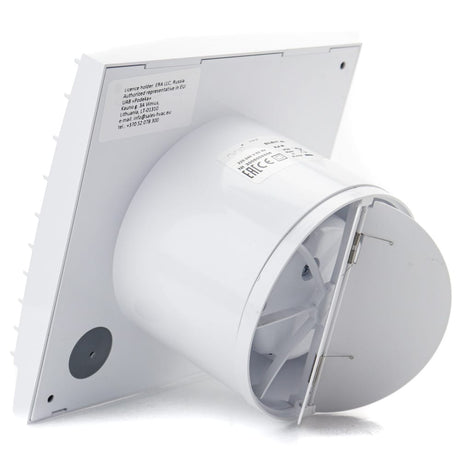 Ventilator baie SILENT 5C TURBO , Super Silent, Clapeta antiretur, Motor Long Life 40000h, Debit 225mc/h, Ø125mm