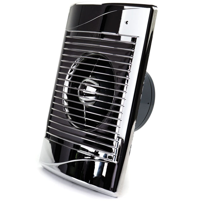 Ventilator baie STANDARD 5 Ø125,Clapeta antiretur, Silent, Garantie 2 ani, Debit 185mc/h, Motor Long Life 40000h, Chrome