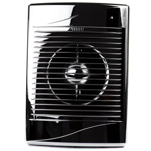 Ventilator baie STANDARD 4C Ø100, Silent, Garantie 2 ani, Debit 100mc/h, Clapeta antiretur, Motor Long Life 40000h, Chrome