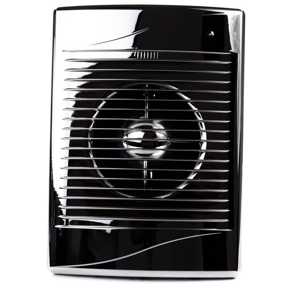 Ventilator baie STANDARD 5 Ø125,Clapeta antiretur, Silent, Garantie 2 ani, Debit 185mc/h, Motor Long Life 40000h, Chrome