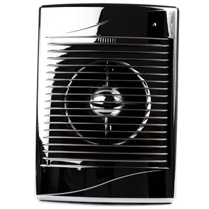 Ventilator baie STANDARD 5 Ø125,Clapeta antiretur, Silent, Garantie 2 ani, Debit 185mc/h, Motor Long Life 40000h, Chrome
