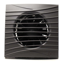 Ventilator baie SILENT 4C, Super Silent, Clapeta antiretur, Motor Long Life 40000h, Debit 90mc/h, Ø100mm, Dark Gray Metal