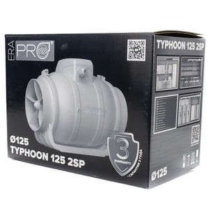 TYPHOON 125 2SP - Ventilator axial de tubulatura TYPHOON 125 2SP, Debit 310mc/h, 2 Trepte de viteze, Diametru Ø125mm