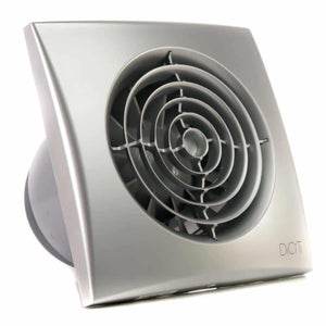 Ventilator baie AURA 4C Silent, Clapeta antiretur, Garantie 2 ani, Motor Long Life 40000h, Debit 90mc/h, Ø100mm, Gray Metal