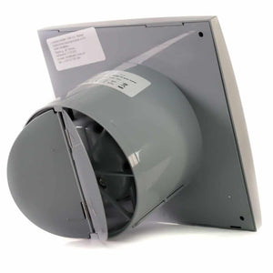 Ventilator baie AURA 4C Silent, Clapeta antiretur, Garantie 2 ani, Motor Long Life 40000h, Debit 90mc/h, Ø100mm, Gray Metal