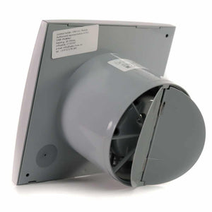 Ventilator baie AURA 4C Silent, Clapeta antiretur, Garantie 2 ani, Motor Long Life 40000h, Debit 90mc/h, Ø100mm, Gray Metal