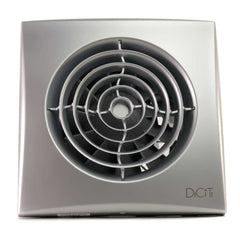 Ventilator baie AURA 4C Silent, Clapeta antiretur, Garantie 2 ani, Motor Long Life 40000h, Debit 90mc/h, Ø100mm, Gray Metal