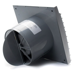 Ventilator baie SILENT 4C, Super Silent, Clapeta antiretur, Motor Long Life 40000h, Debit 90mc/h, Ø100mm, GRAY METAL
