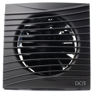 Ventilator baie SILENT 5C Matt Black, Super Silent, Clapeta antiretur, Motor Long Life 40000h, Debit 180mc/h, Ø125mm , Matt Black