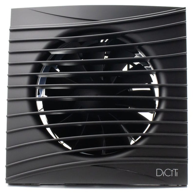 Ventilator baie SILENT 5C Matt Black, Super Silent, Clapeta antiretur, Motor Long Life 40000h, Debit 180mc/h, Ø125mm , Matt Black