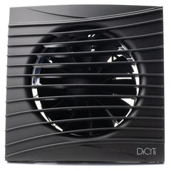 Ventilator baie SILENT 4C, Super Silent, Clapeta antiretur, Motor Long Life 40000h, Debit 90mc/h, Ø100mm, Matt black
