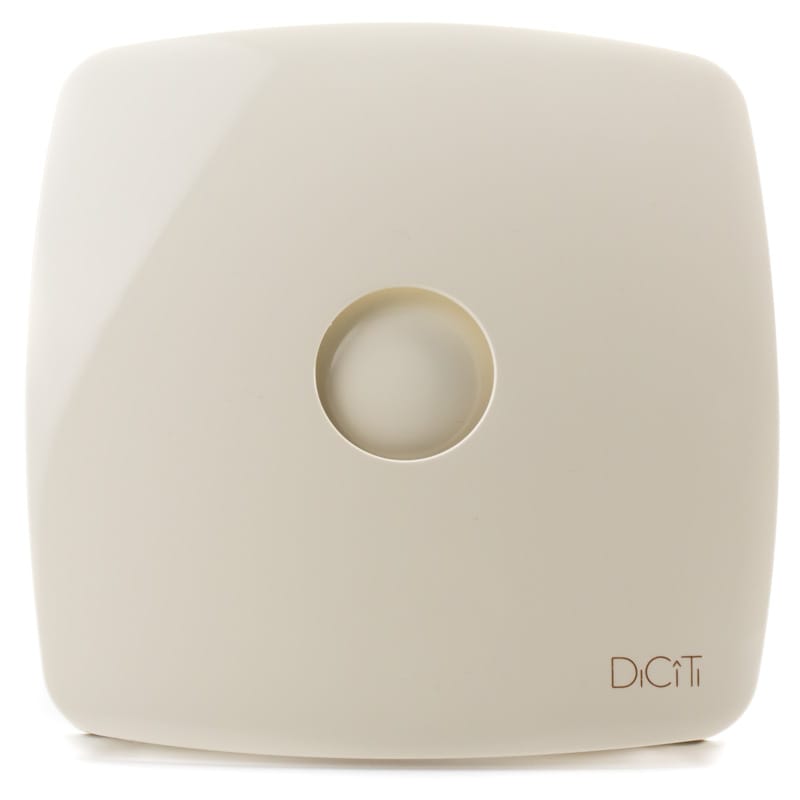 Ventilator de baie Rio 4C Ivory, Debit 100 m3/h, Diametru Ø98, Clapeta antiretur